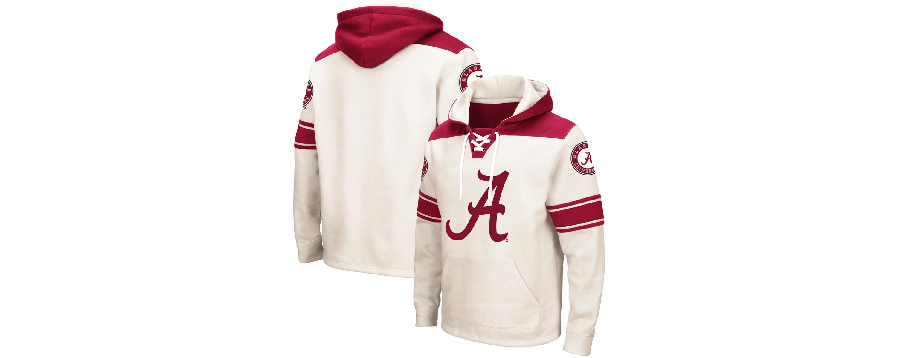 Alabama Crimson Tide NCAA Alabama Tide 2.0 Lace-Up Pullover Hoodie