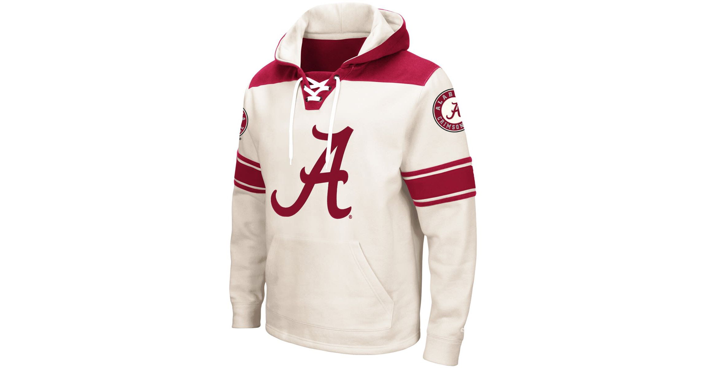 Alabama Crimson Tide NCAA Alabama Tide 2.0 Lace-Up Pullover Hoodie