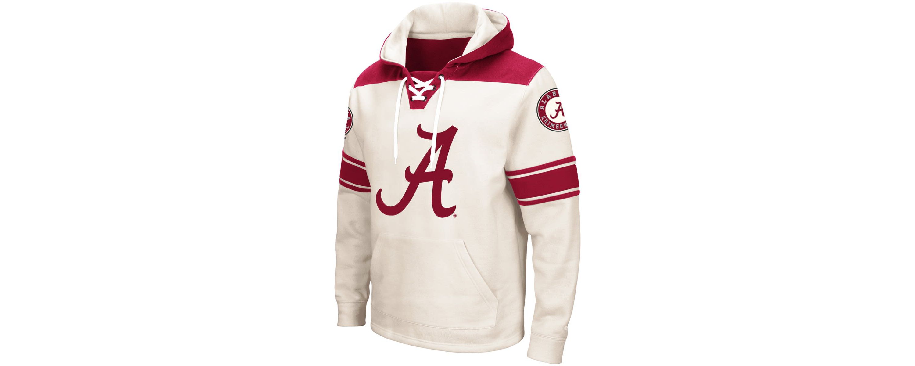 Alabama Crimson Tide NCAA Alabama Tide 2.0 Lace-Up Pullover Hoodie