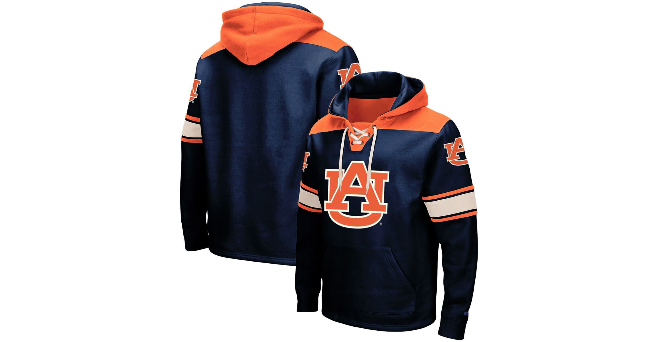 NCAA Auburn Tigers 2.0 Lace-Up Pullover Hoodie