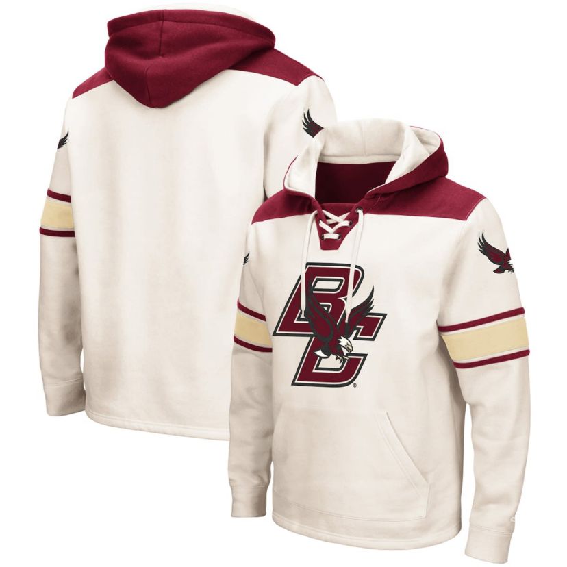 Boston College Eagles NCAA Boston NCAA Eagles 2.0 Lace-Up Pullover Hoodie