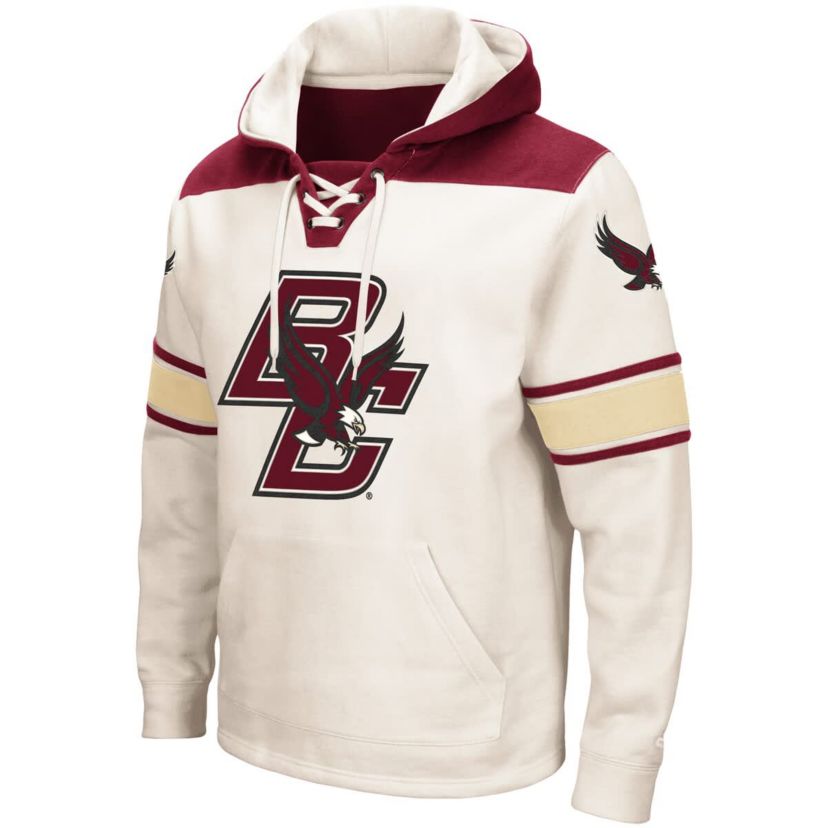 Boston College Eagles NCAA Boston NCAA Eagles 2.0 Lace-Up Pullover Hoodie