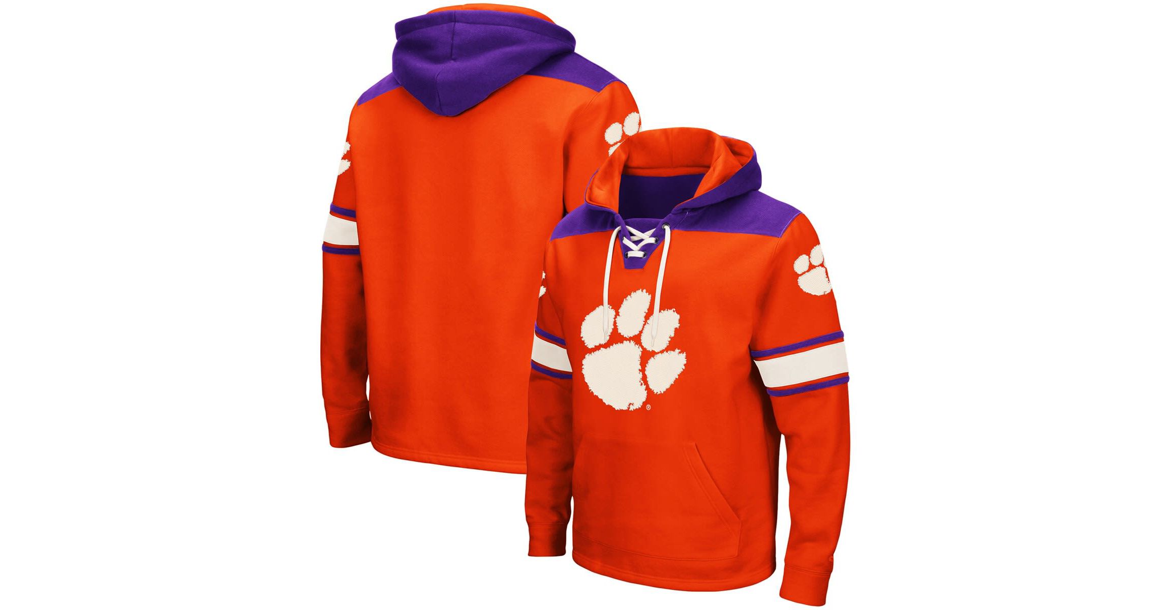 NCAA Clemson Tigers 2.0 Lace-Up Pullover Hoodie