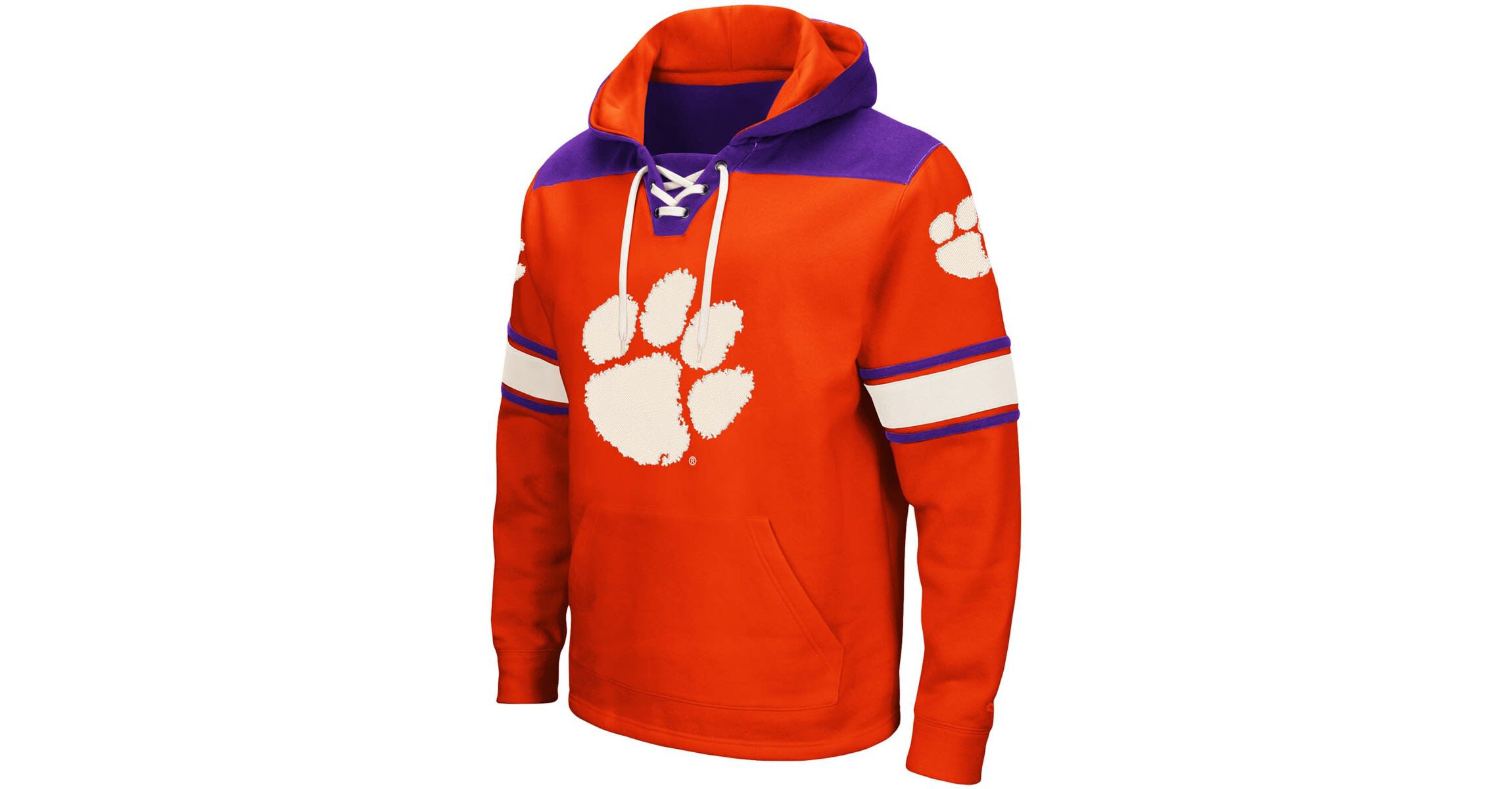 NCAA Clemson Tigers 2.0 Lace-Up Pullover Hoodie