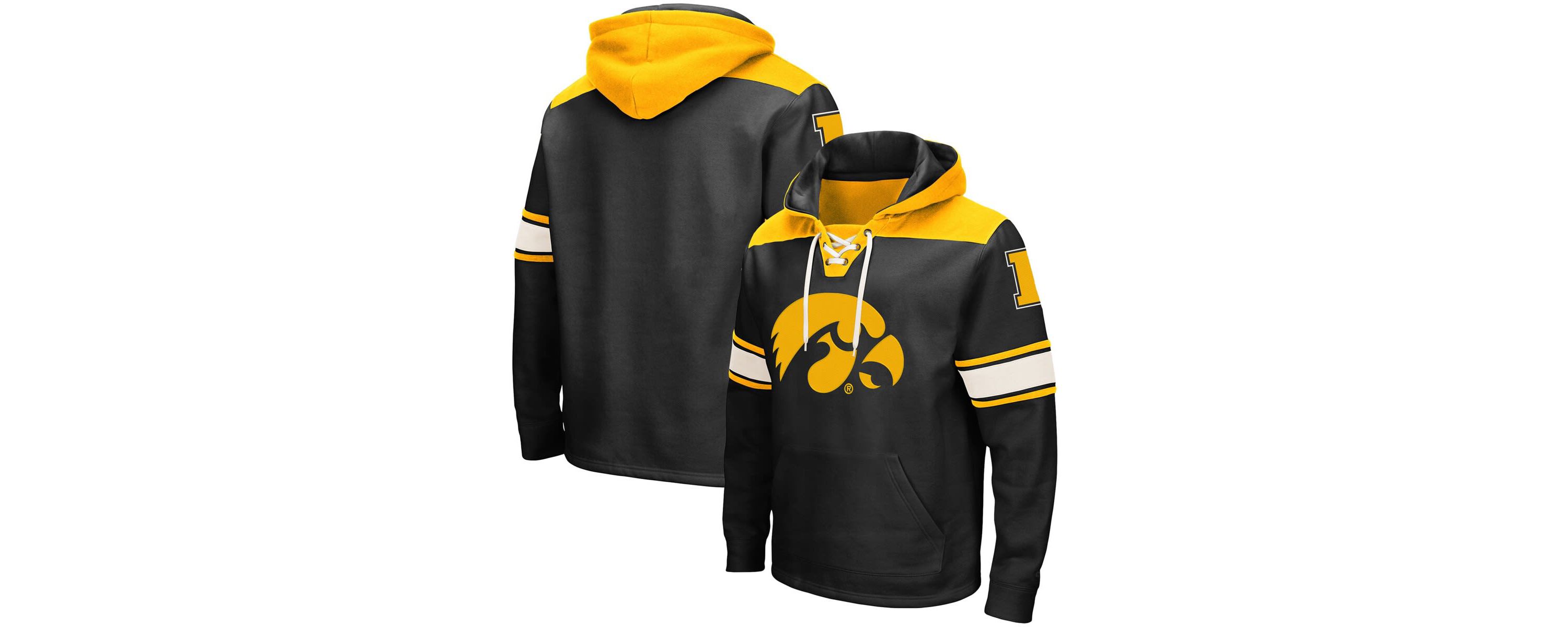 NCAA Iowa Hawkeyes 2.0 Lace-Up Pullover Hoodie