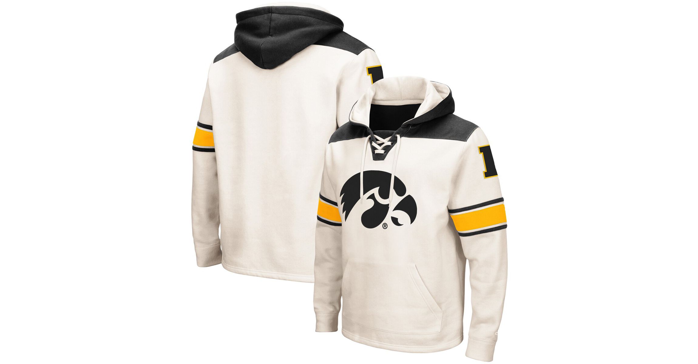NCAA Iowa Hawkeyes 2.0 Lace-Up Pullover Hoodie
