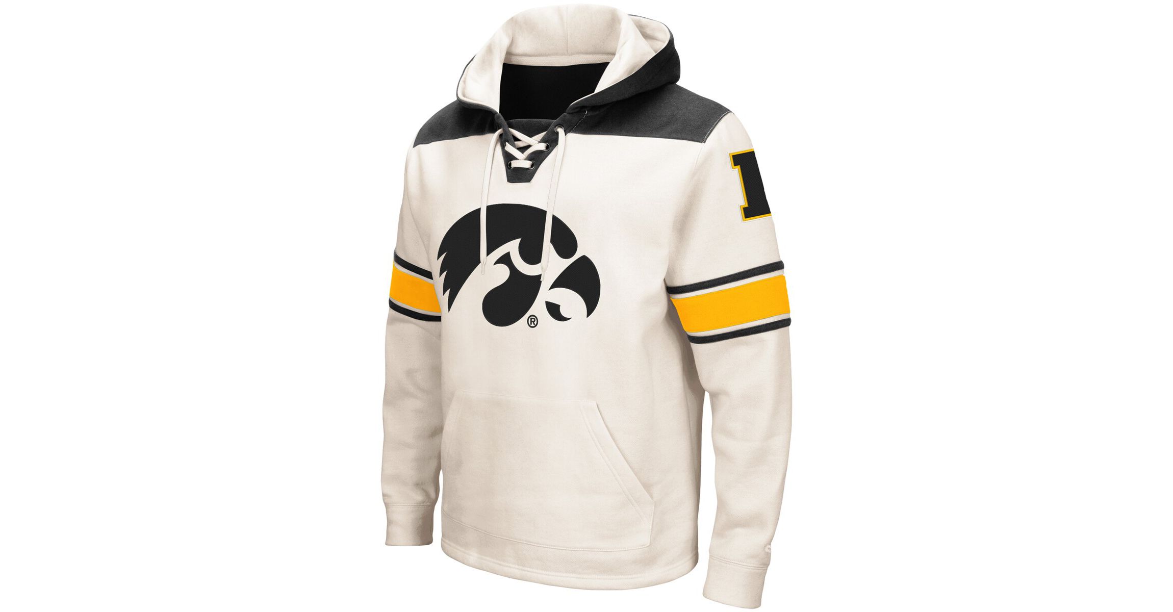 NCAA Iowa Hawkeyes 2.0 Lace-Up Pullover Hoodie