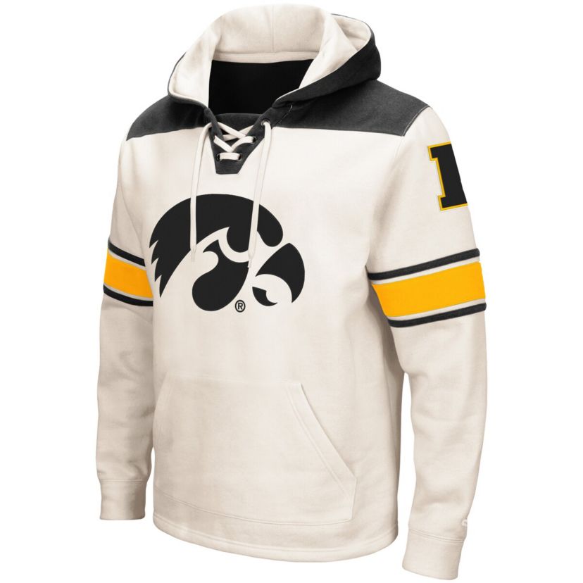 NCAA Iowa Hawkeyes 2.0 Lace-Up Pullover Hoodie
