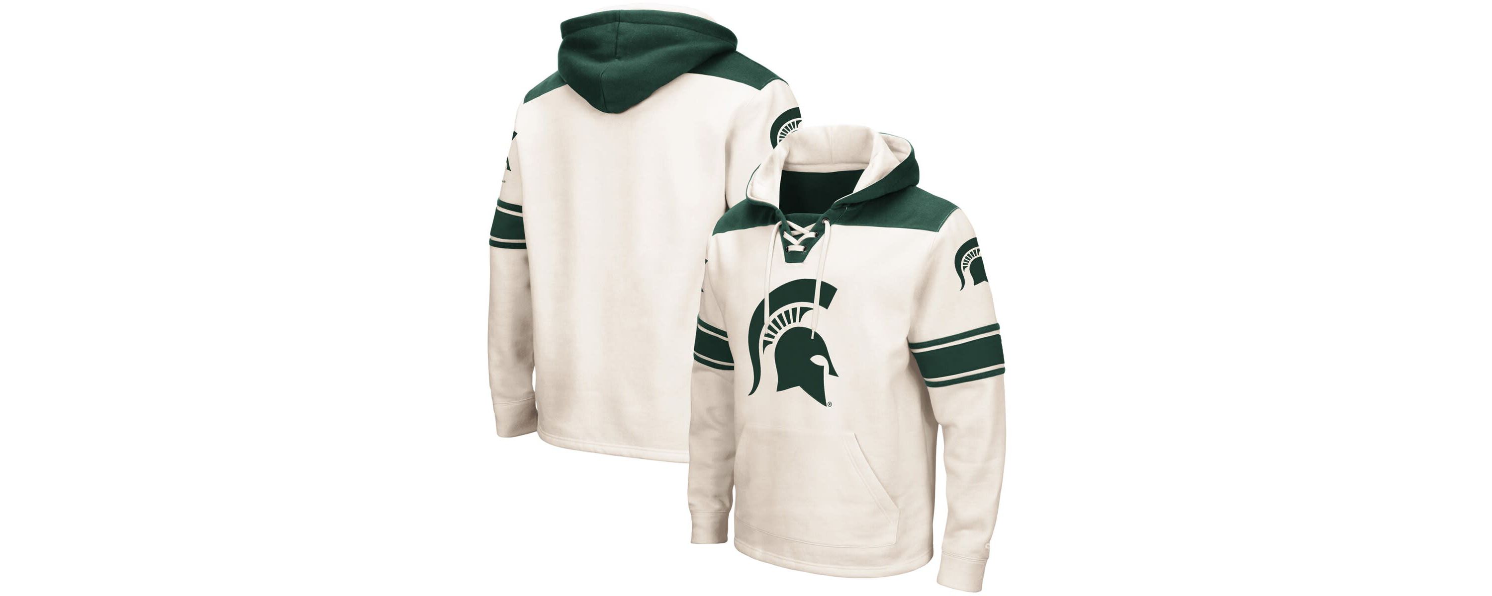 NCAA Michigan State Spartans 2.0 Lace-Up Pullover Hoodie