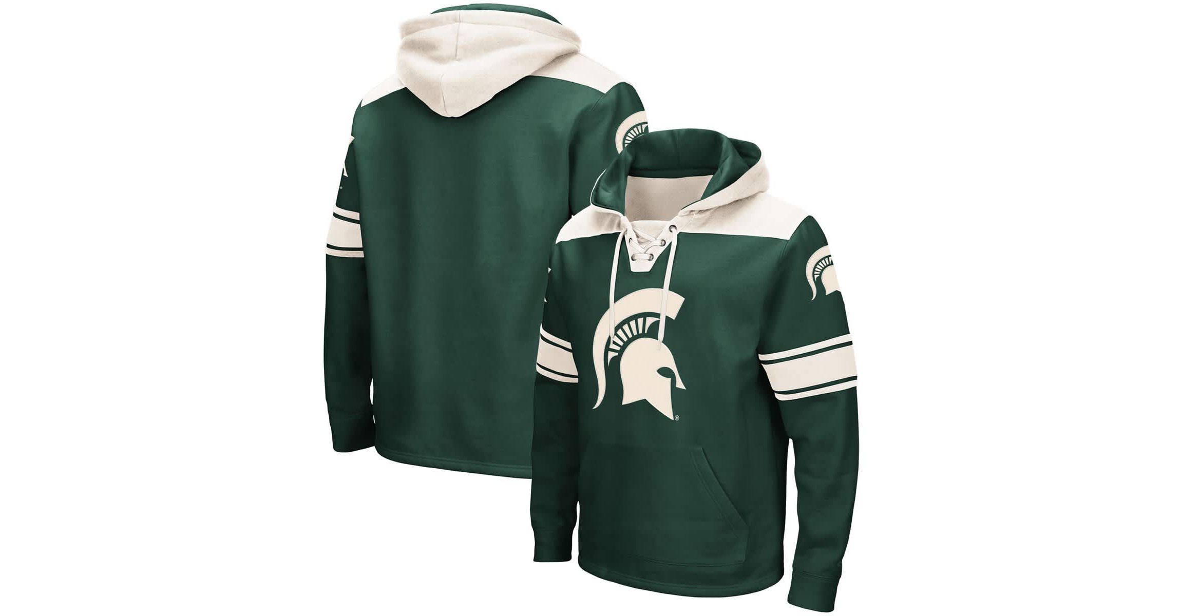 NCAA Michigan State Spartans 2.0 Lace-Up Pullover Hoodie
