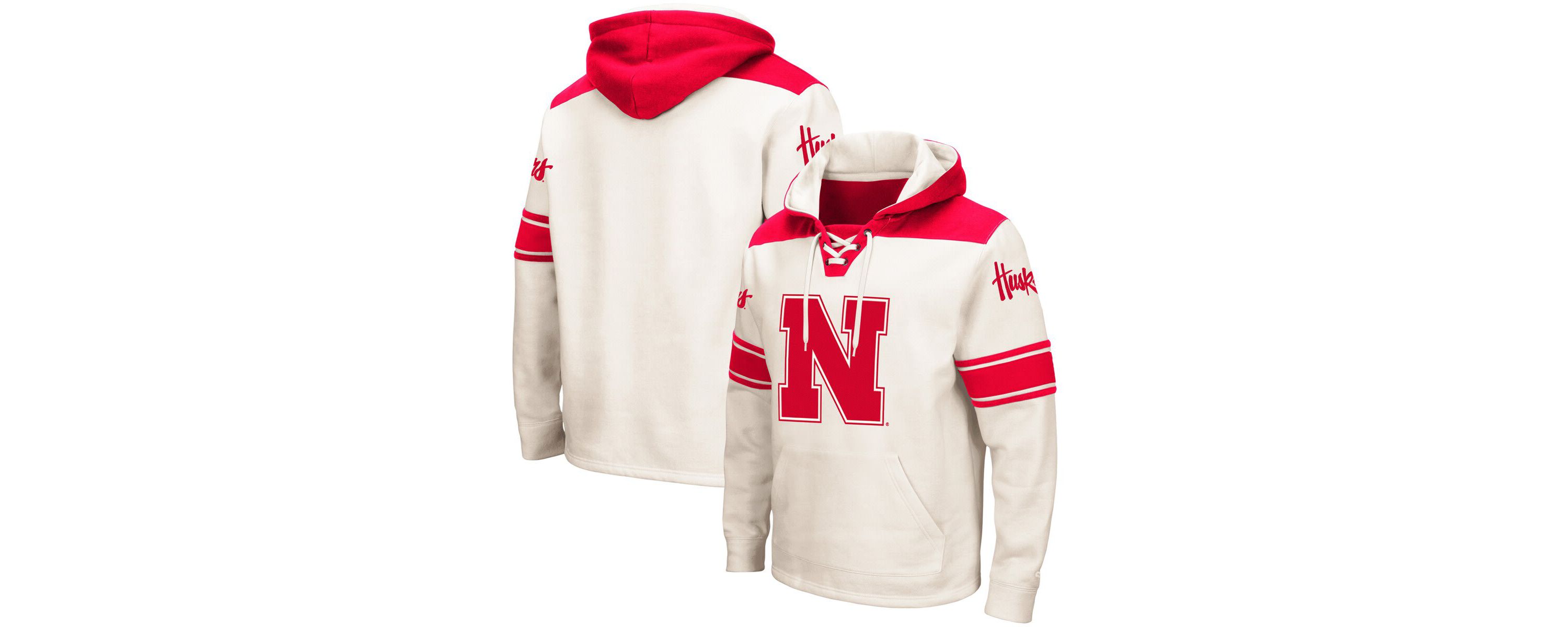 NCAA Nebraska Huskers 2.0 Lace-Up Pullover Hoodie