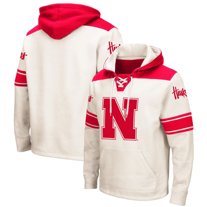 NCAA Nebraska Huskers 2.0 Lace-Up Pullover Hoodie
