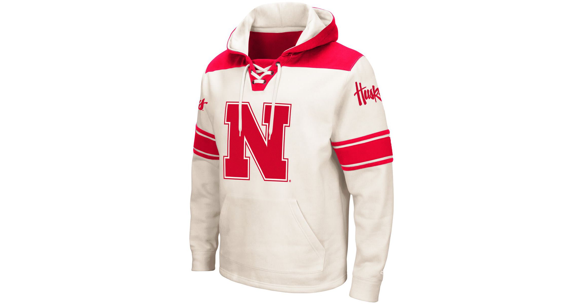 NCAA Nebraska Huskers 2.0 Lace-Up Pullover Hoodie