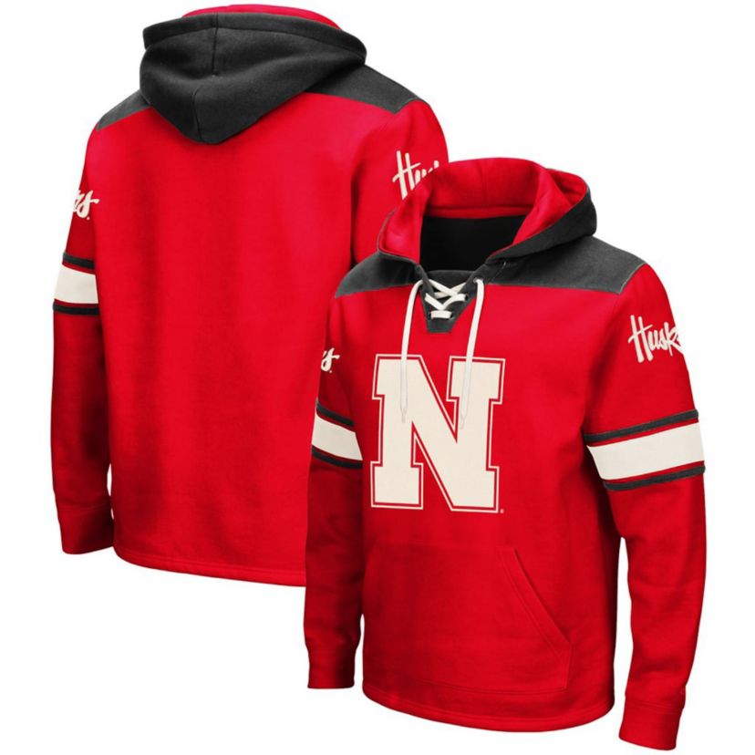 NCAA Nebraska Huskers 2.0 Lace-Up Pullover Hoodie