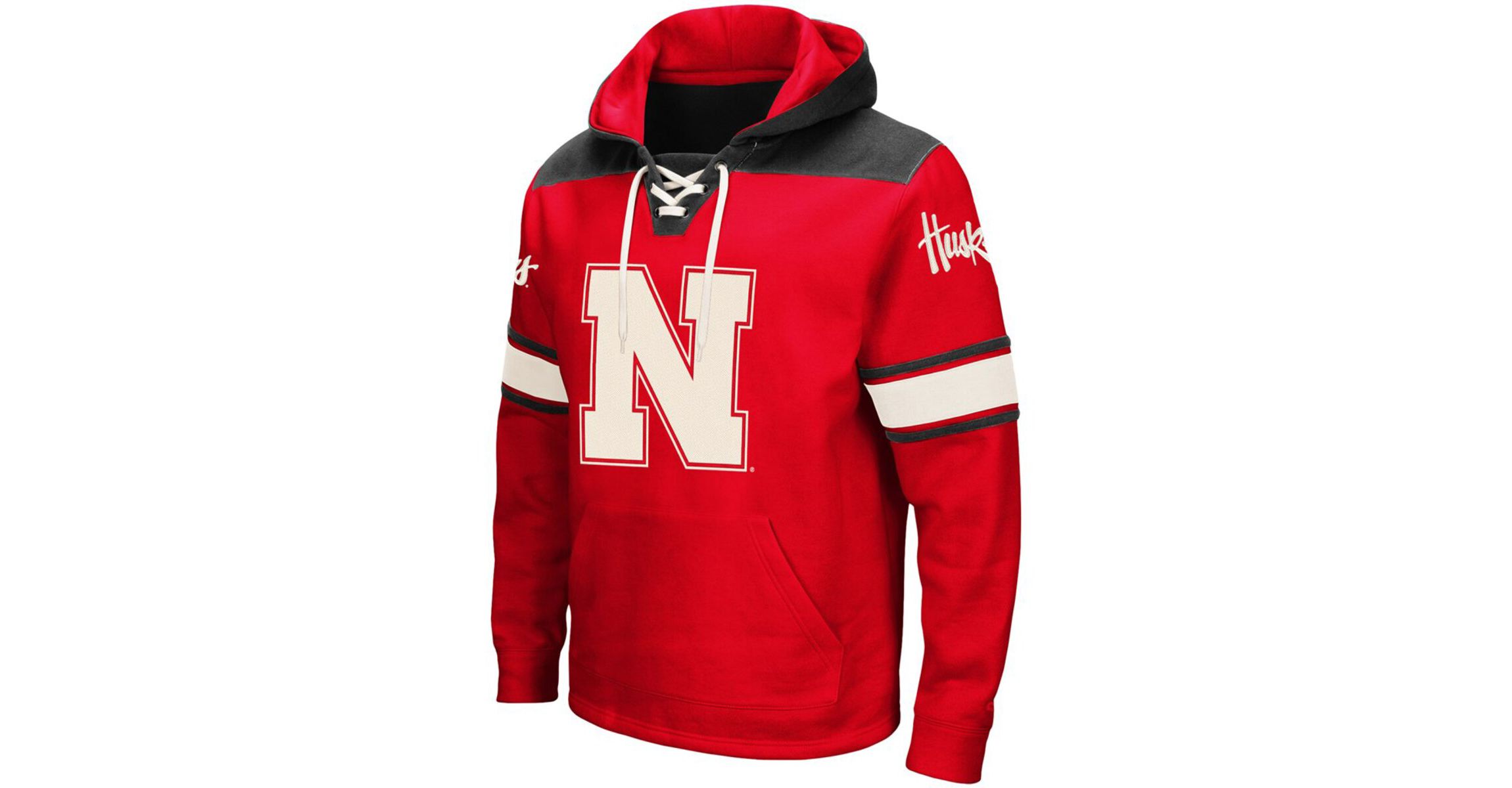 NCAA Nebraska Huskers 2.0 Lace-Up Pullover Hoodie