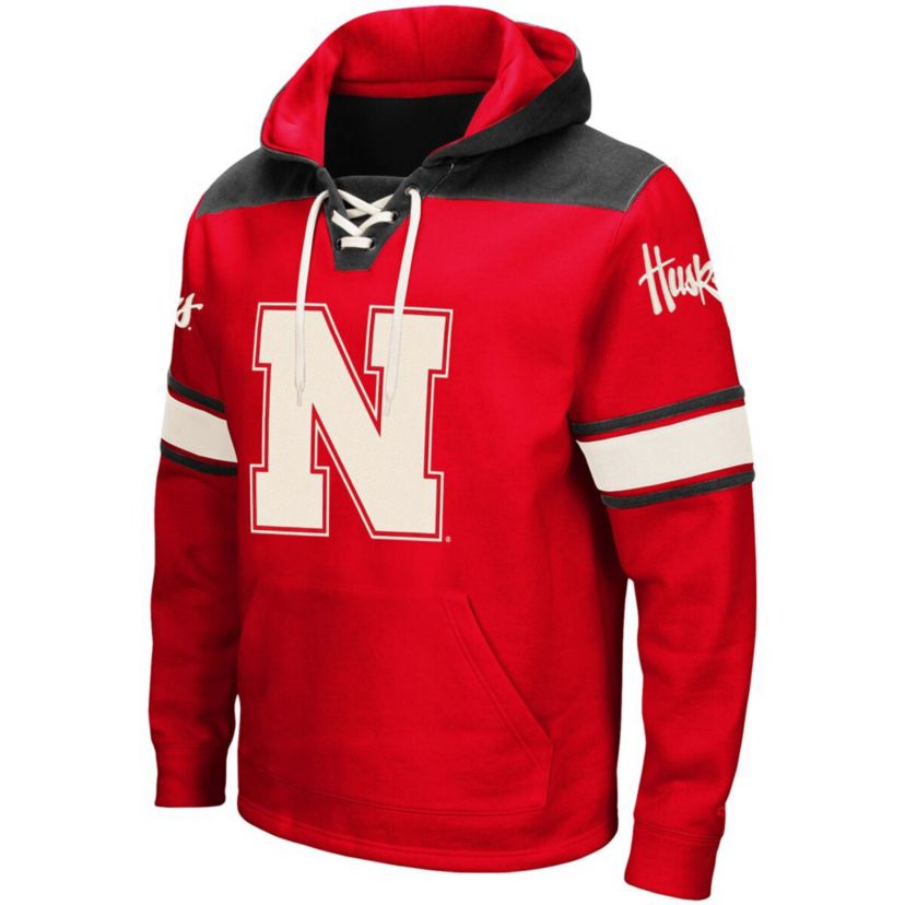 NCAA Nebraska Huskers 2.0 Lace-Up Pullover Hoodie