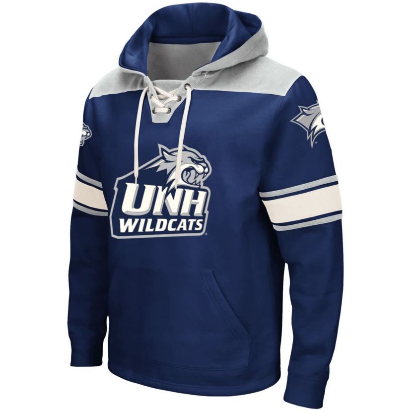 NCAA New Hampshire Wildcats 2.0 Lace-Up Pullover Hoodie