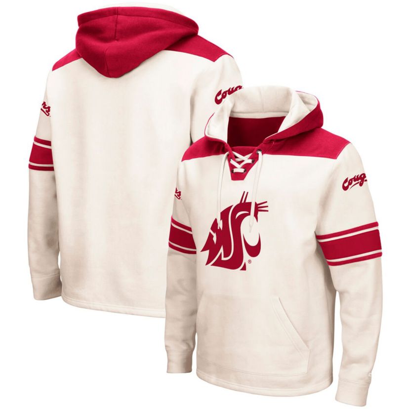 NCAA Washington State Cougars 2.0 Lace-Up Pullover Hoodie