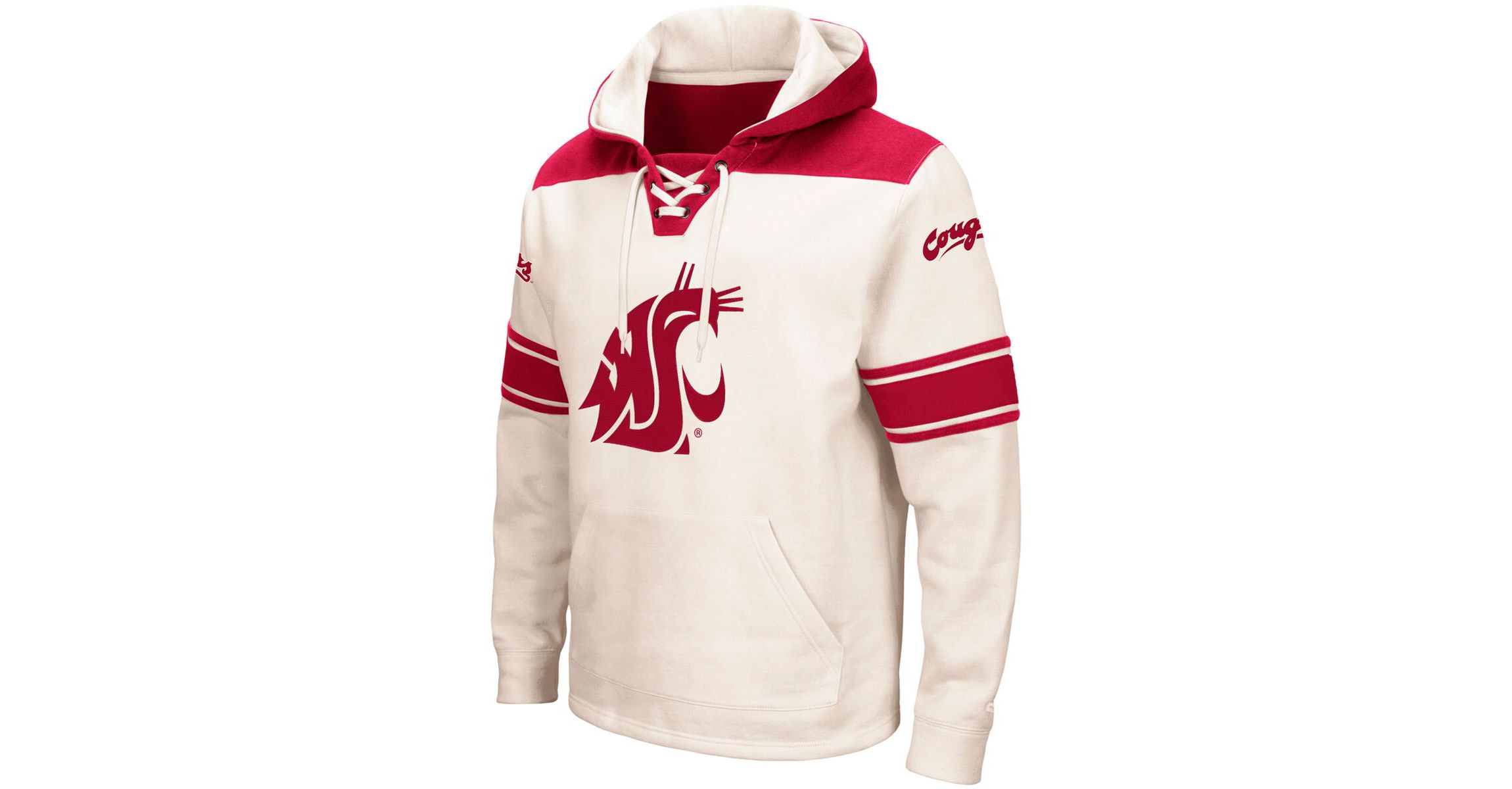 NCAA Washington State Cougars 2.0 Lace-Up Pullover Hoodie