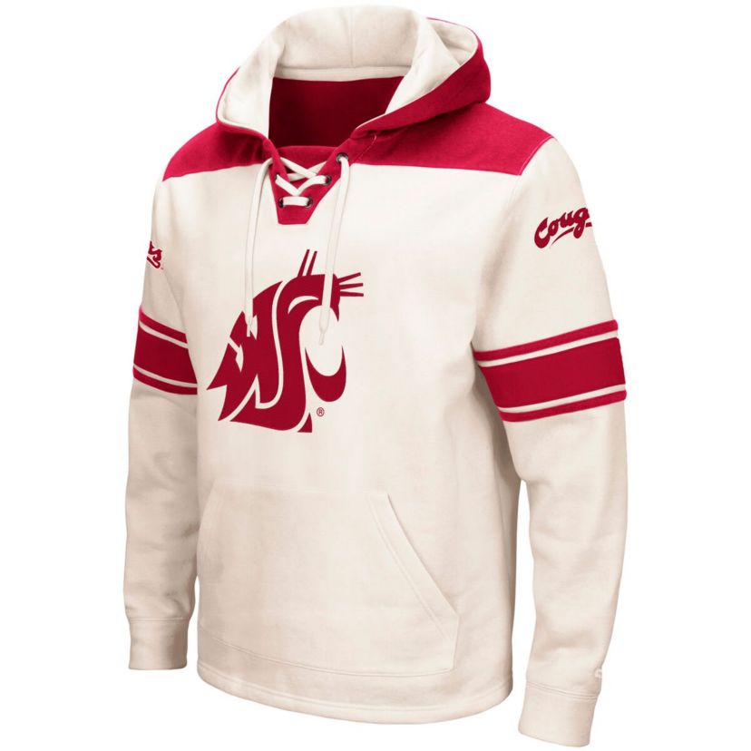 NCAA Washington State Cougars 2.0 Lace-Up Pullover Hoodie