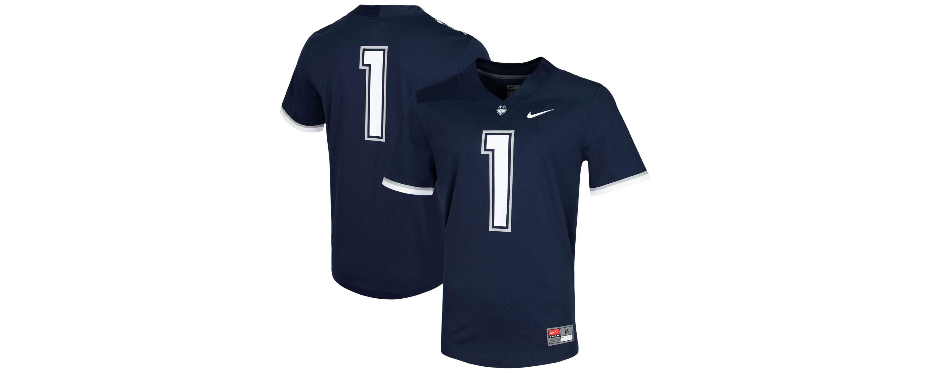 Connecticut Huskies NCAA Nike #1 UConn Huskies Untouchable Game Jersey