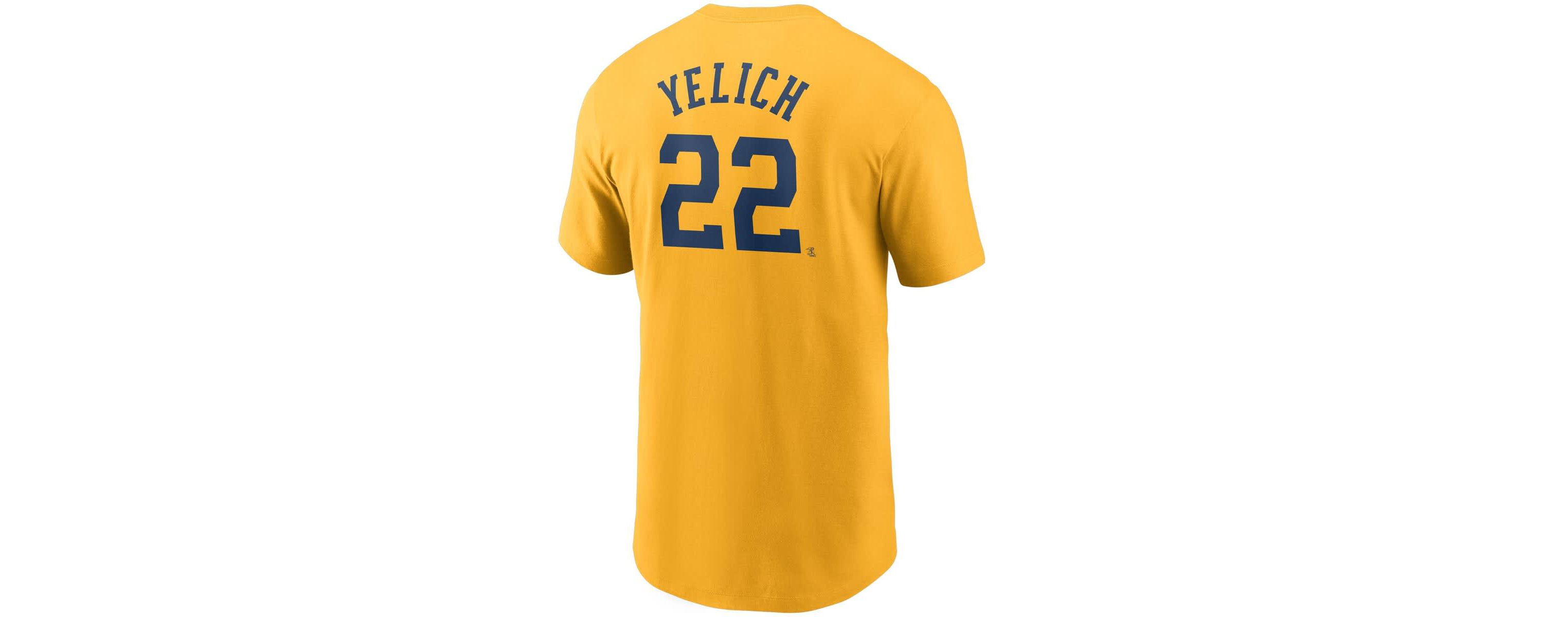 MLB Nike Christian Yelich Milwaukee Brewers Name & Number T-Shirt