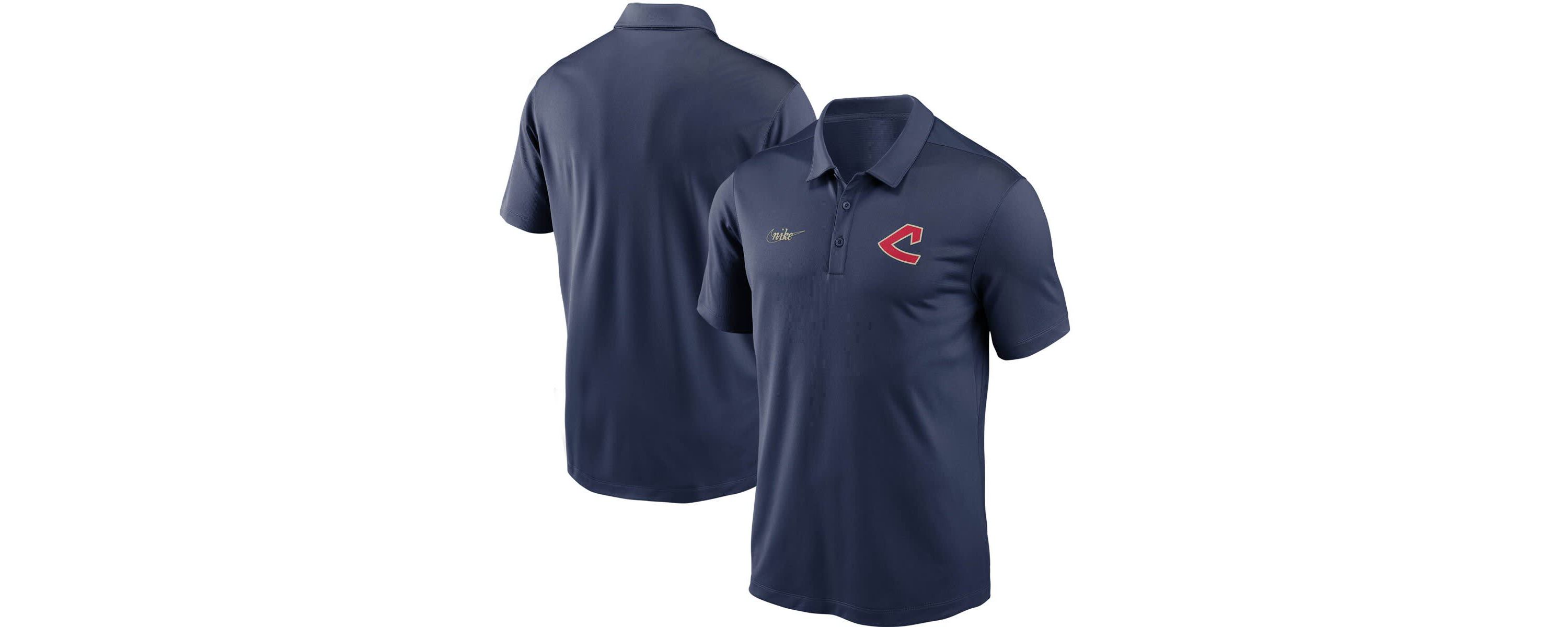 Cooperstown Teams Nike Cleveland Indians Cooperstown Collection Logo Franchise Performance Polo