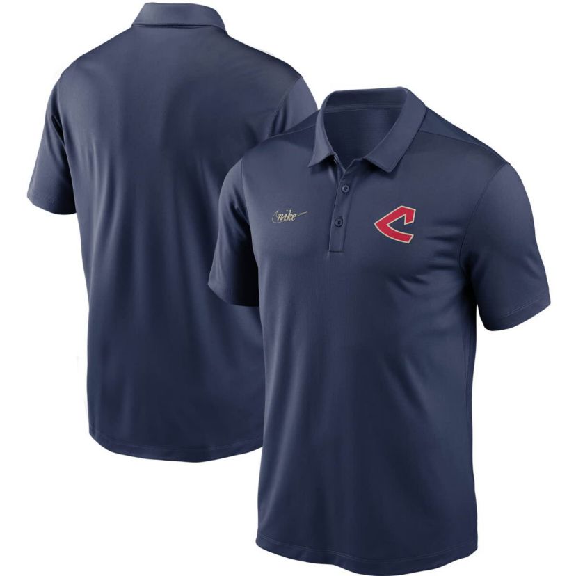 Cooperstown Teams Nike Cleveland Indians Cooperstown Collection Logo Franchise Performance Polo