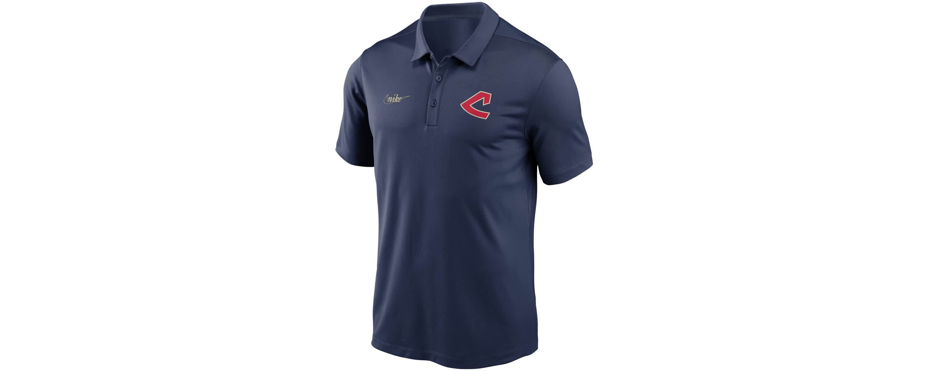 Cooperstown Teams Nike Cleveland Indians Cooperstown Collection Logo Franchise Performance Polo