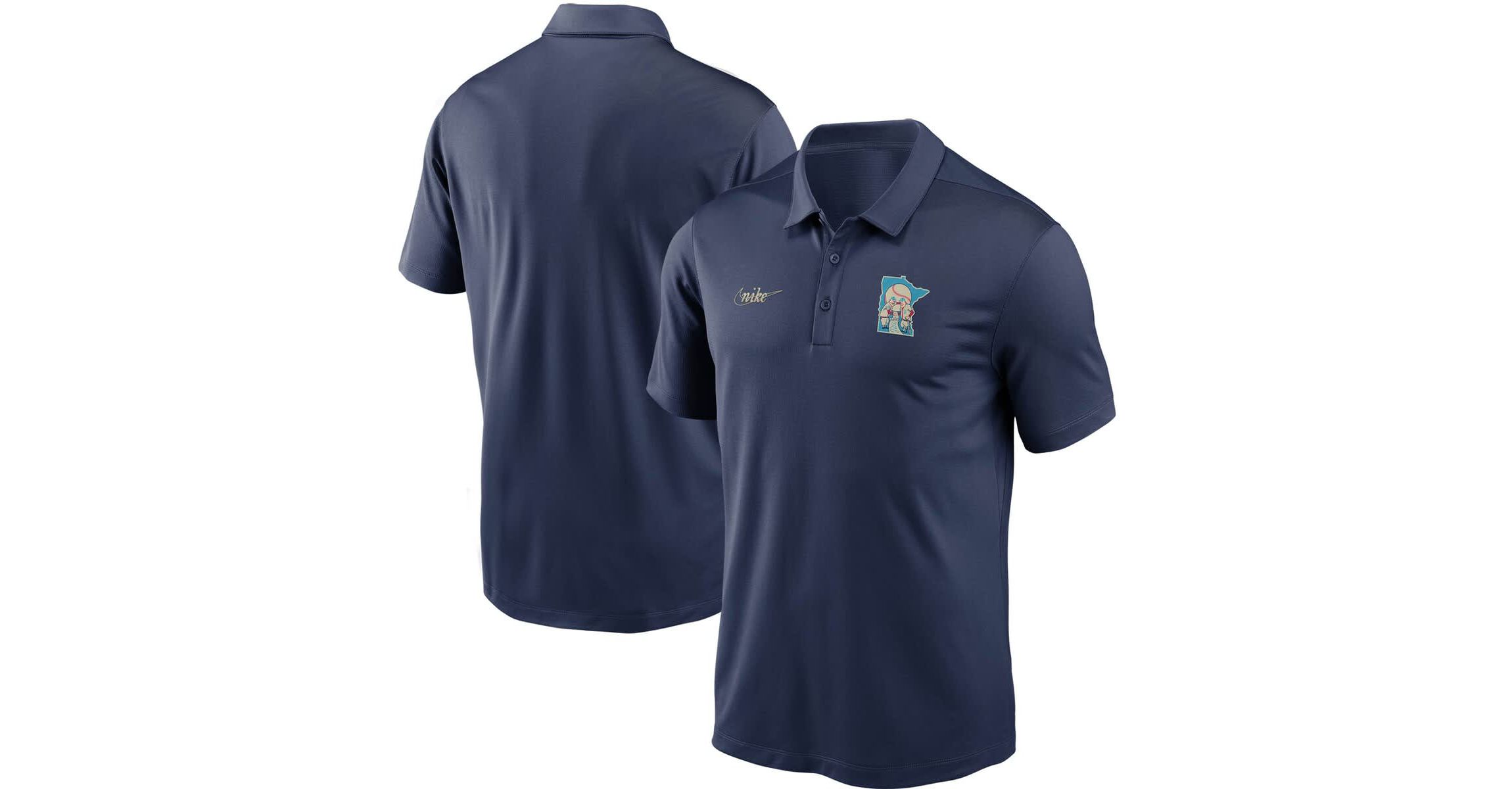 MLB Nike Minnesota Twins Cooperstown Collection Logo Franchise Performance Polo