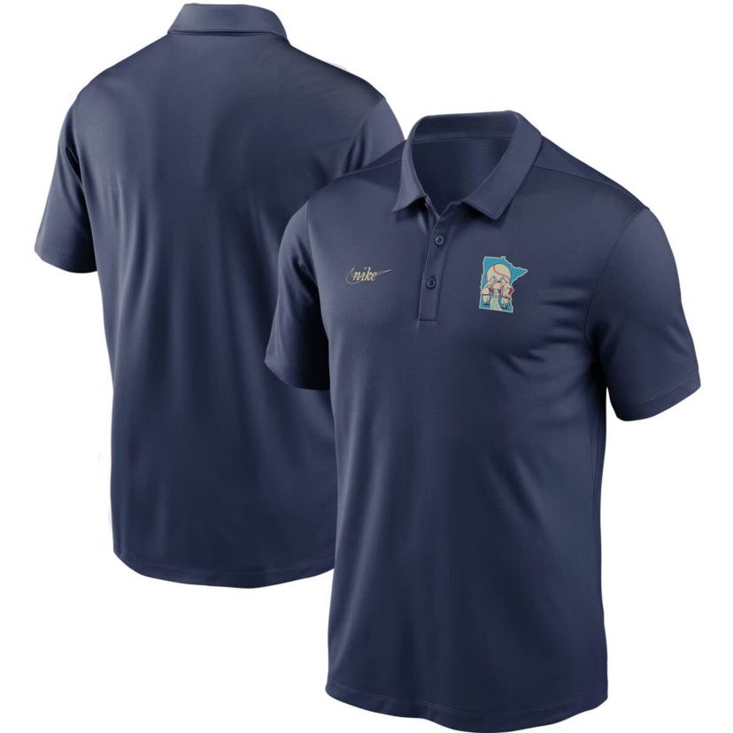 MLB Nike Minnesota Twins Cooperstown Collection Logo Franchise Performance Polo