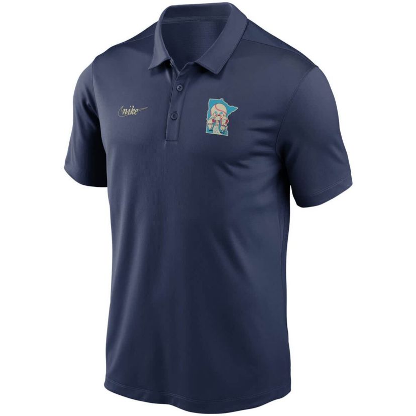 MLB Nike Minnesota Twins Cooperstown Collection Logo Franchise Performance Polo