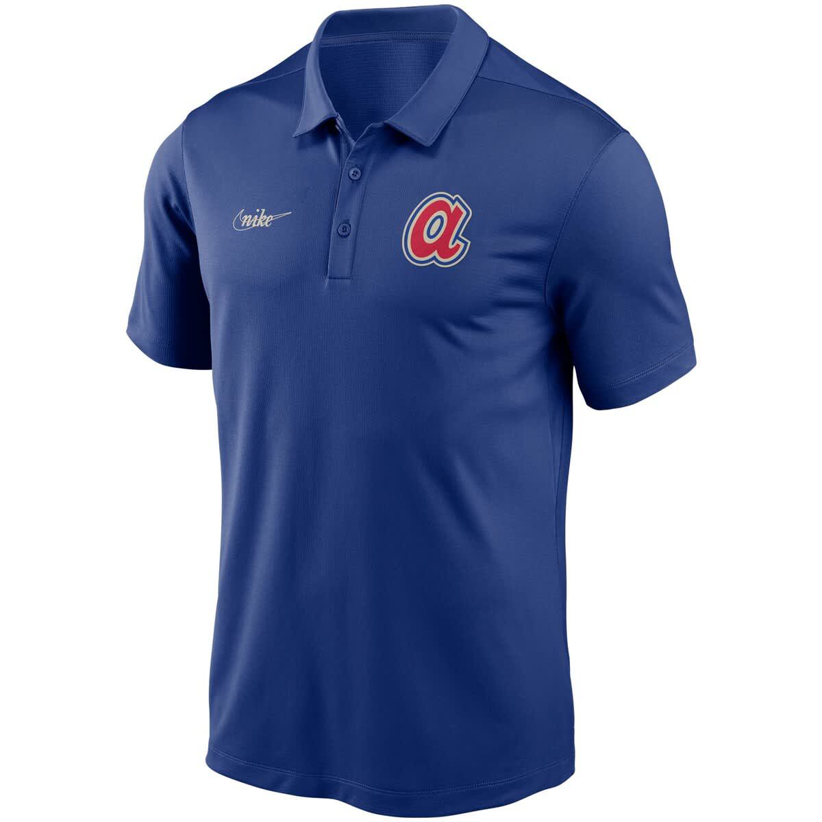 MLB Nike Atlanta Braves Cooperstown Collection Logo Franchise Performance Polo