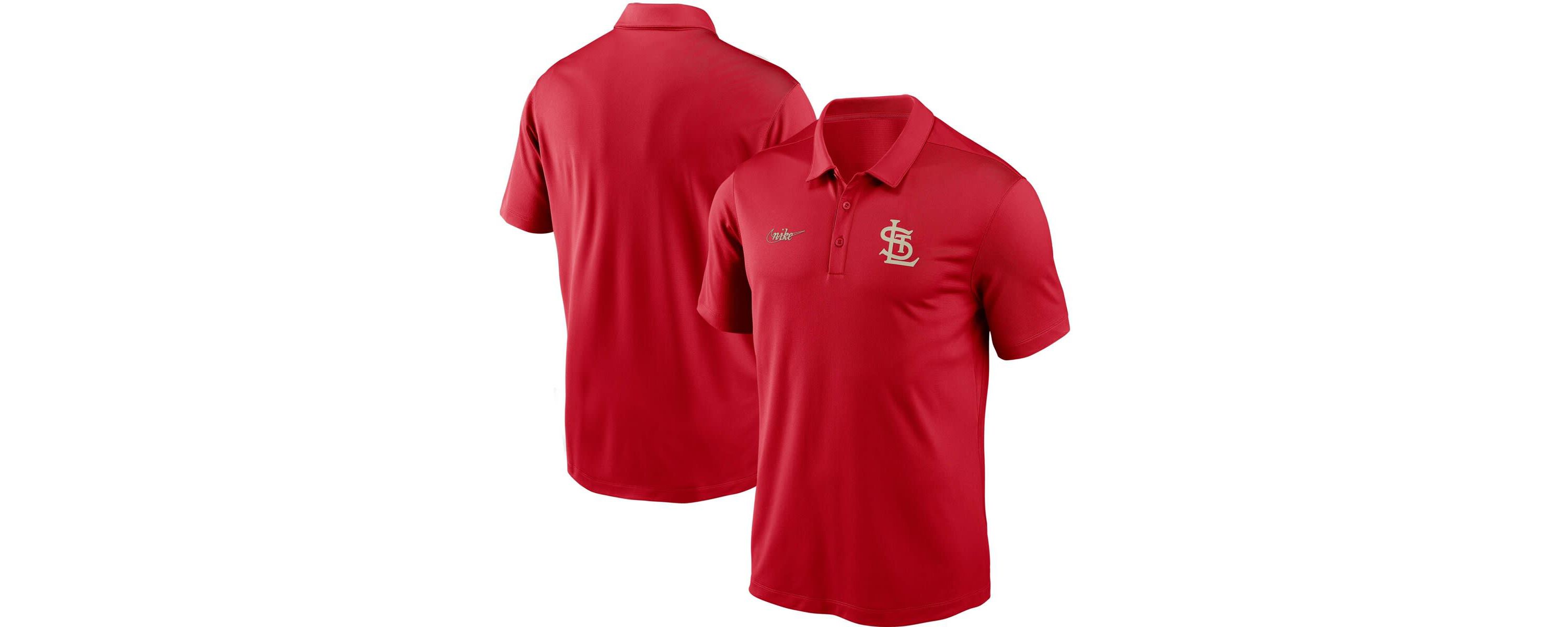 MLB Nike St. Louis Cardinals Cooperstown Collection Logo Franchise Performance Polo