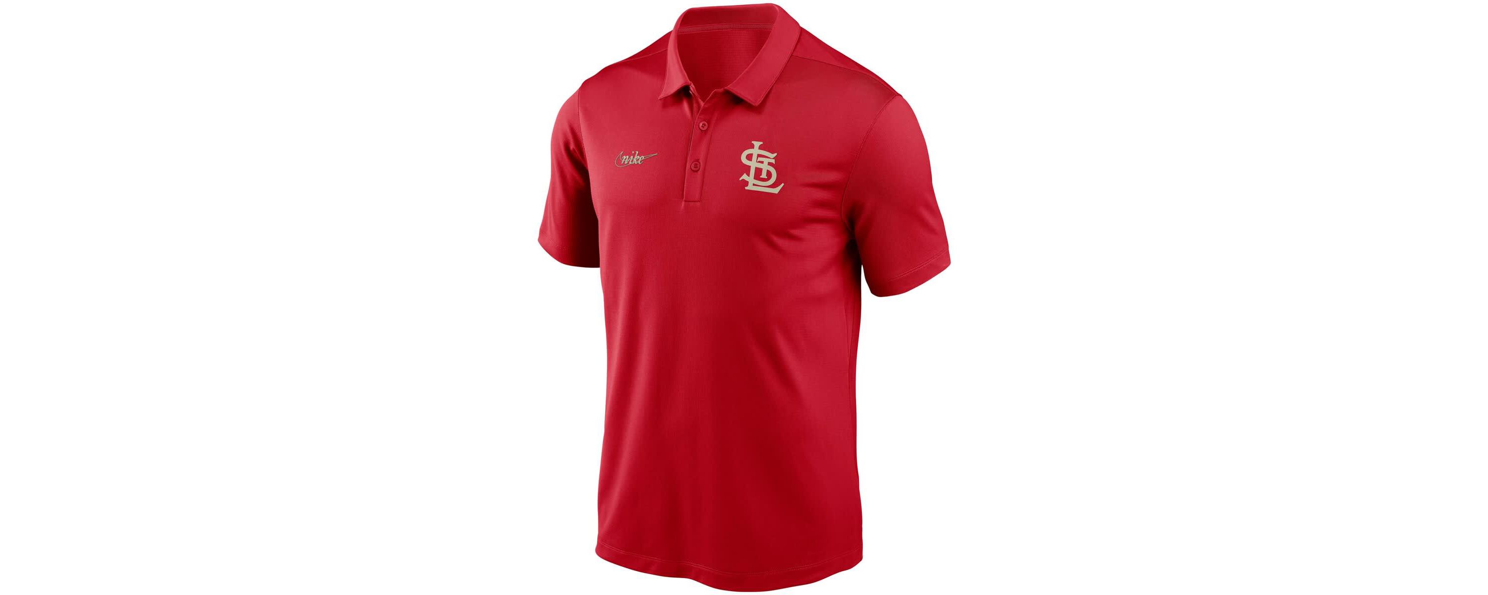 MLB Nike St. Louis Cardinals Cooperstown Collection Logo Franchise Performance Polo
