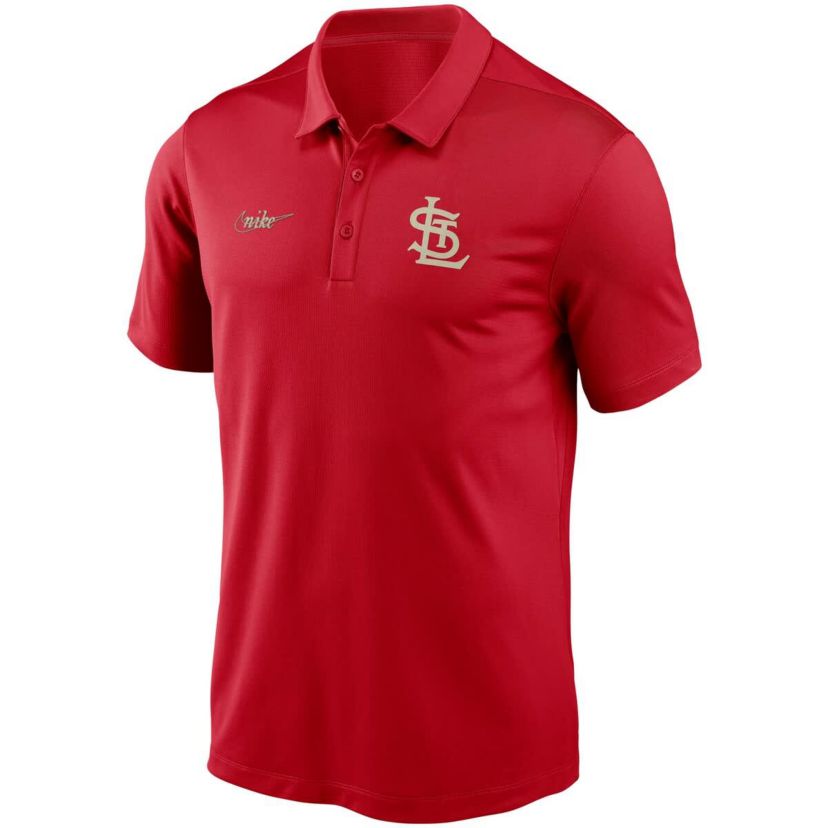 MLB Nike St. Louis Cardinals Cooperstown Collection Logo Franchise Performance Polo