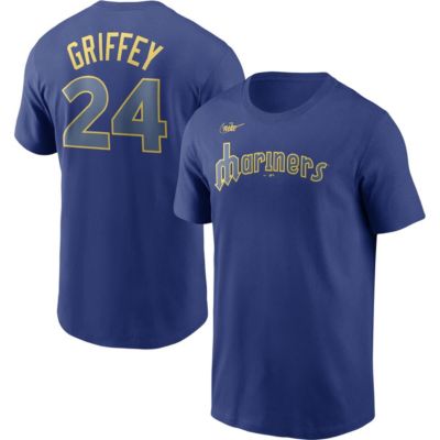 Men's MLB Nike Ken Griffey Jr. Seattle Mariners Cooperstown Collection Name & Number T-Shirt