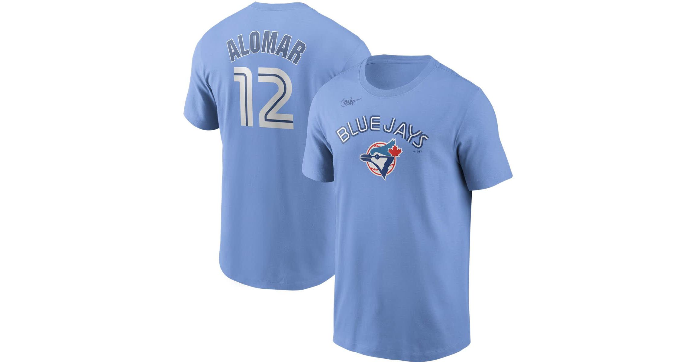 Toronto Blue Jays MLB Nike Roberto Alomar Powder Toronto Jays Cooperstown Collection Name & Number T-Shirt