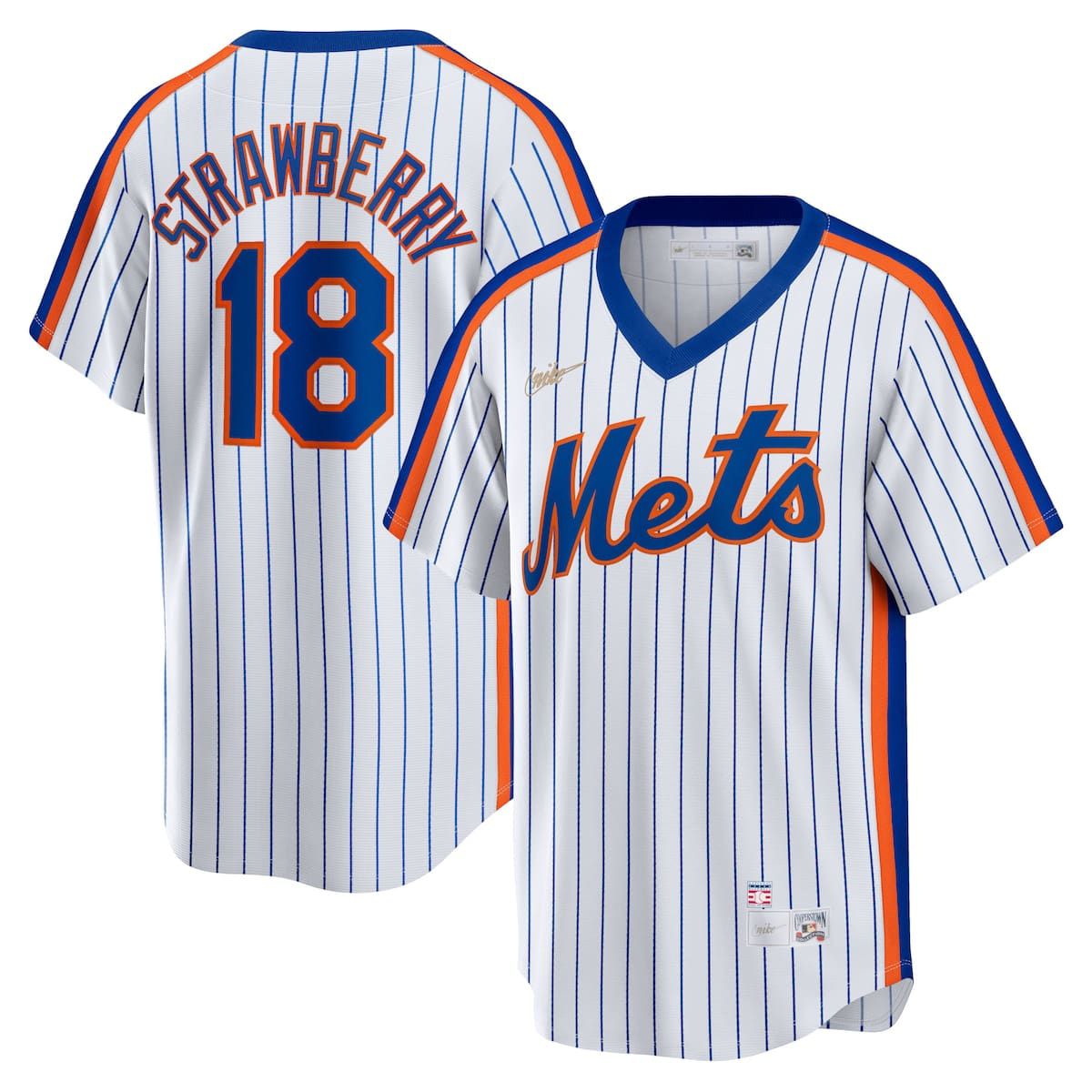 MLB Nike Darryl Strawberry New York Mets Home Cooperstown Collection Player Jersey
