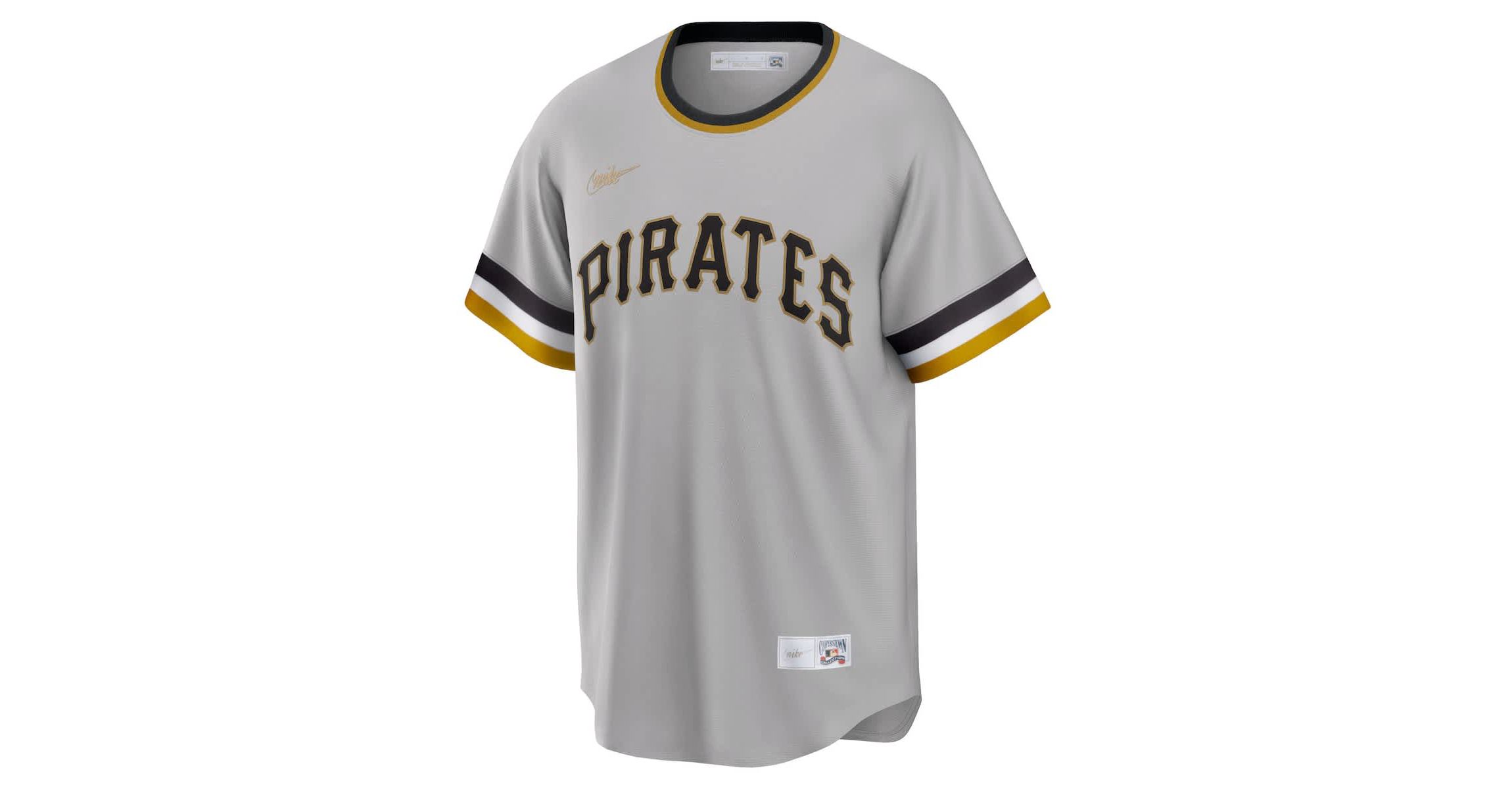 MLB Nike Roberto Clemente Pittsburgh Pirates Road Cooperstown Collection Player Jersey
