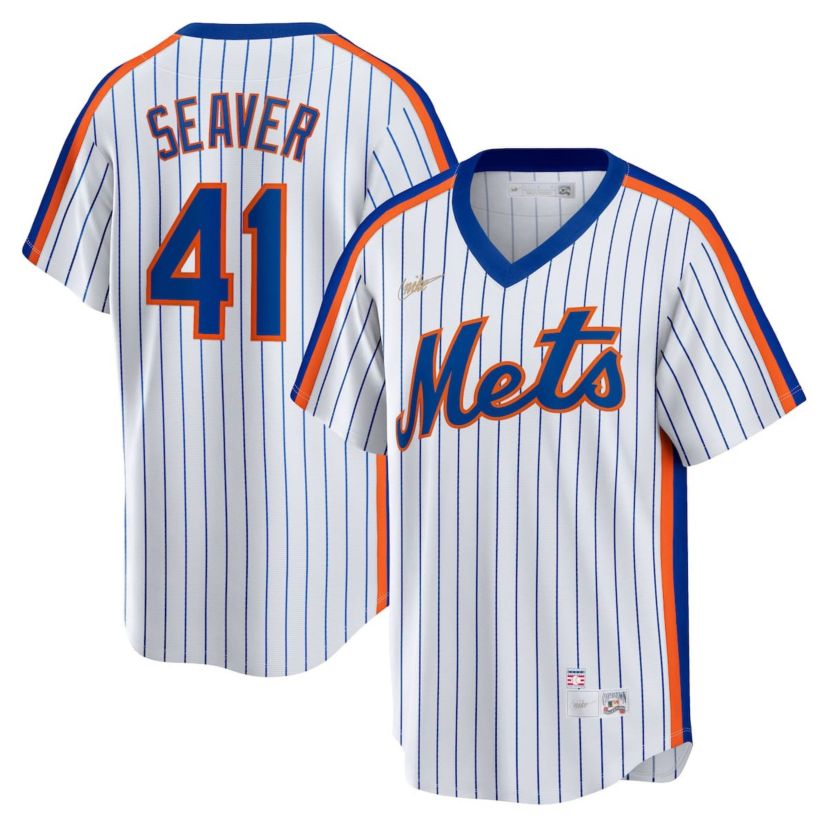 MLB Nike Tom Seaver New York Mets Home Cooperstown Collection Player Jersey