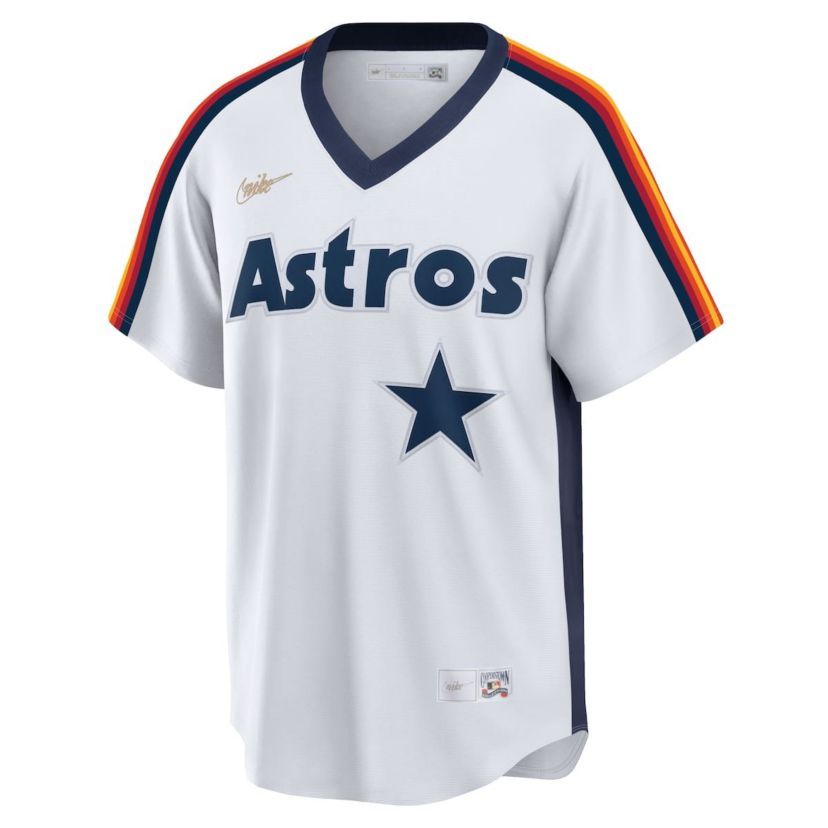 MLB Nike Craig Biggio Houston Astros Home Cooperstown Collection Logo Player Jersey