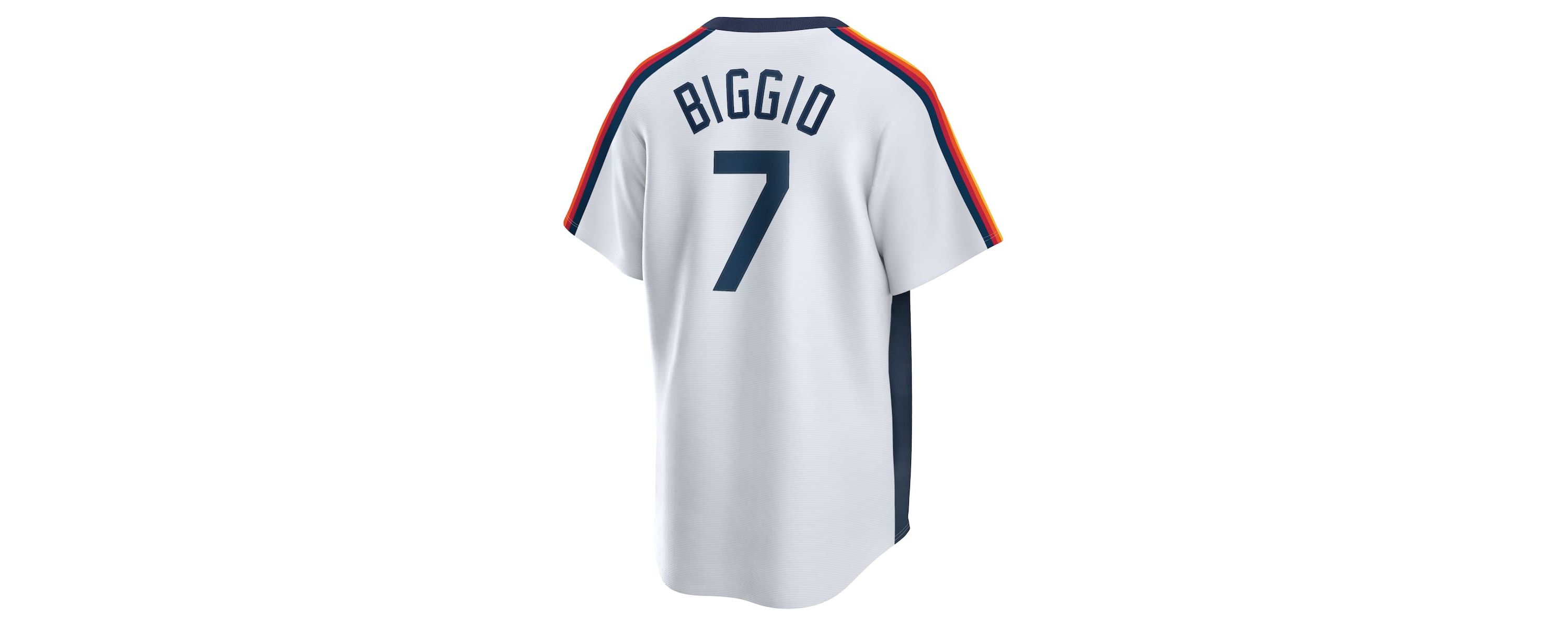 MLB Nike Craig Biggio Houston Astros Home Cooperstown Collection Logo Player Jersey