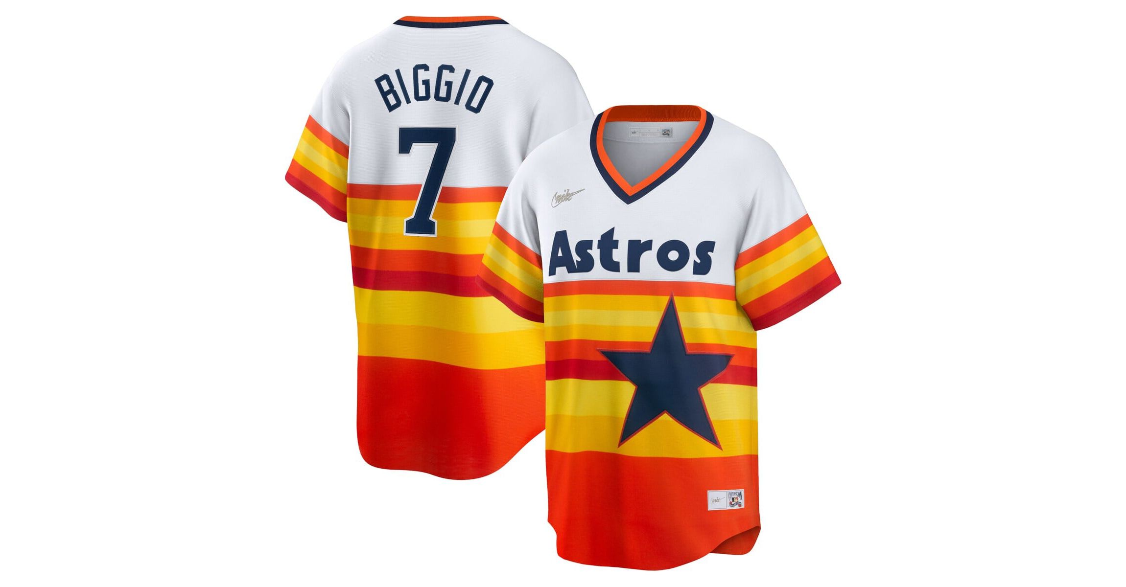 MLB Nike Craig Biggio Houston Astros Home Cooperstown Collection Player Jersey