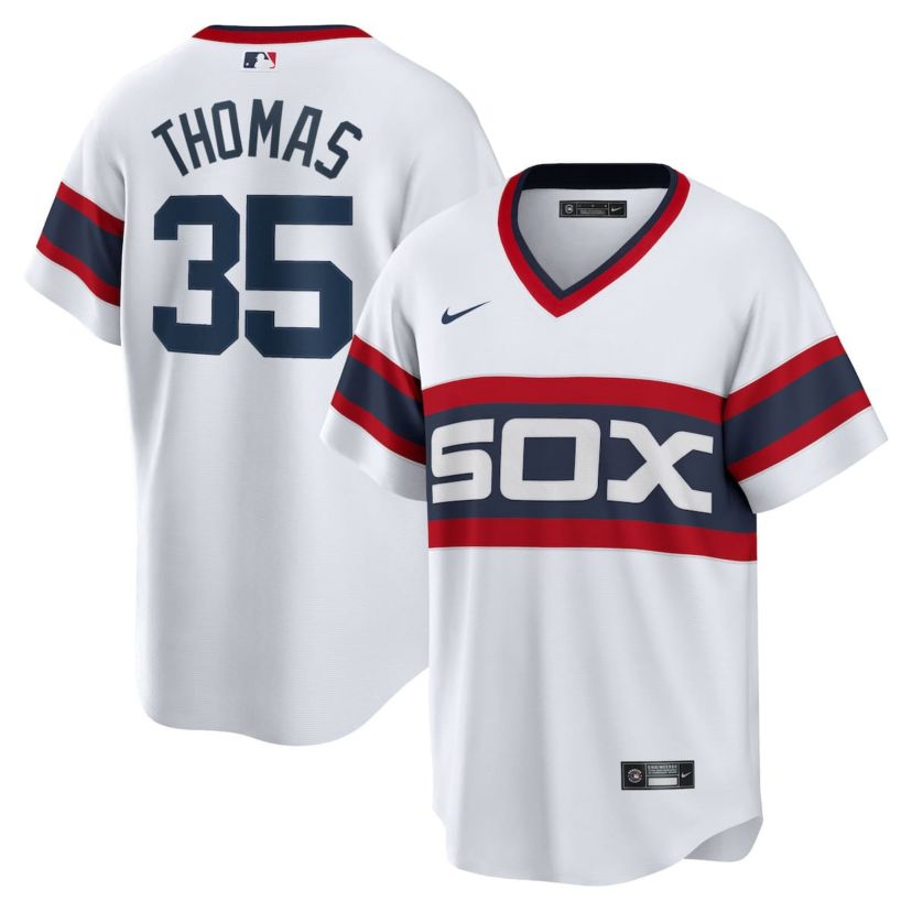 Chicago White Sox MLB Nike Frank Thomas Chicago Sox Home Cooperstown Collection Player Jersey