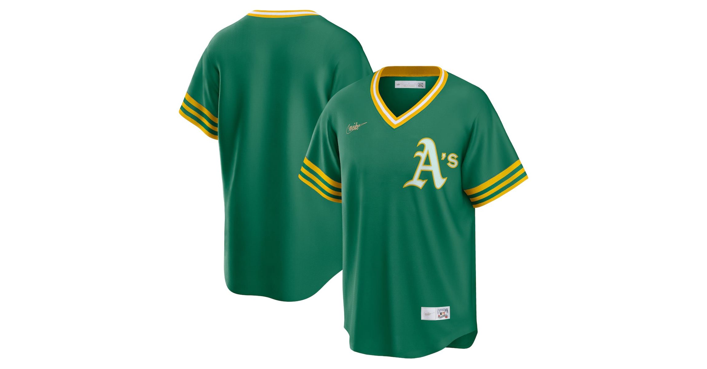Oakland Athletics MLB Nike Kelly Athletics Road Cooperstown Collection Team Jersey