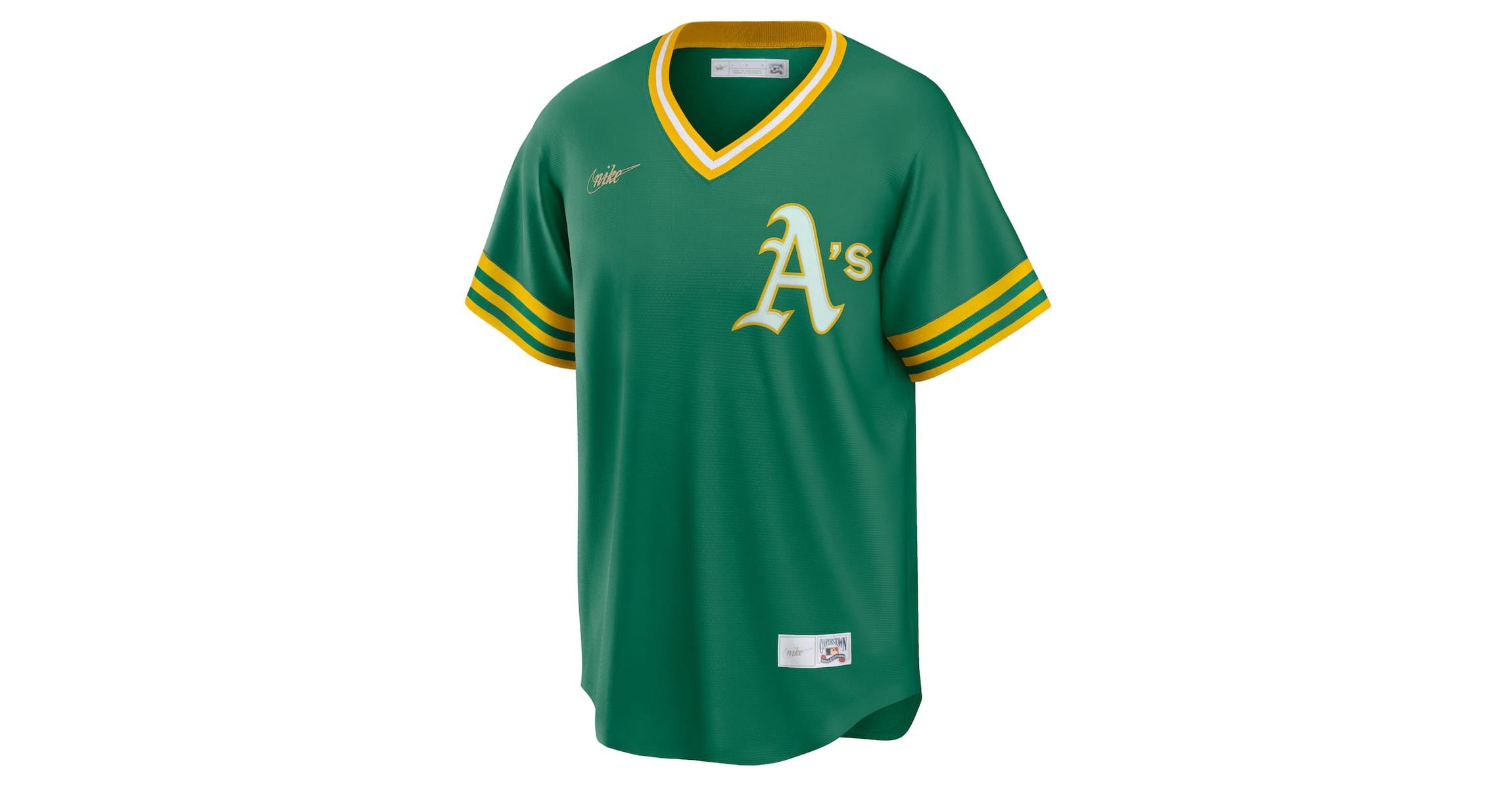 Oakland Athletics MLB Nike Kelly Athletics Road Cooperstown Collection Team Jersey