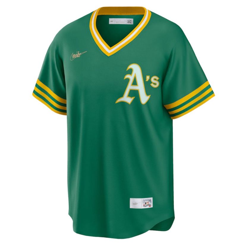 Oakland Athletics MLB Nike Kelly Athletics Road Cooperstown Collection Team Jersey