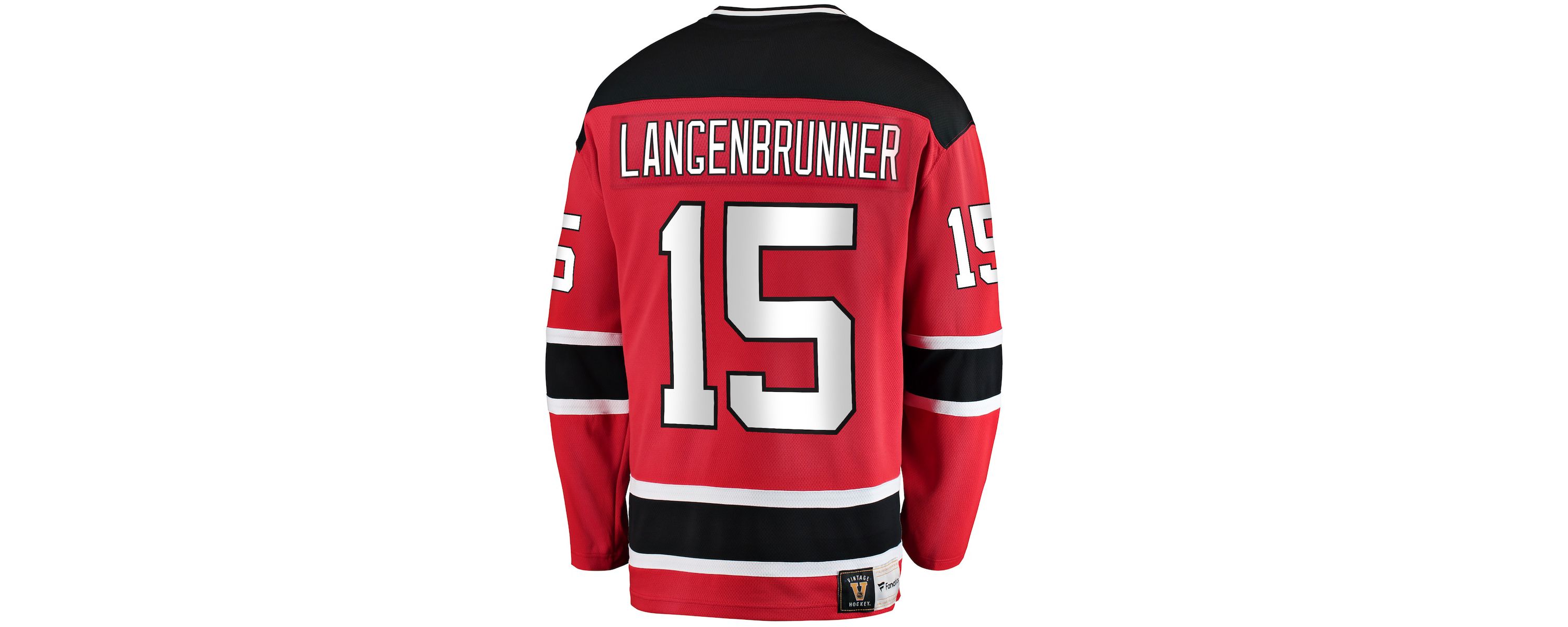 NHL Fanatics Jamie Langenbrunner New Jersey Devils Premier Breakaway Retired Player Jersey
