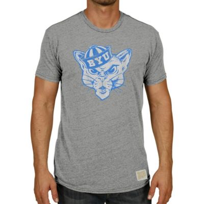 NCAA ed BYU Cougars Vintage Logo Tri-Blend T-Shirt